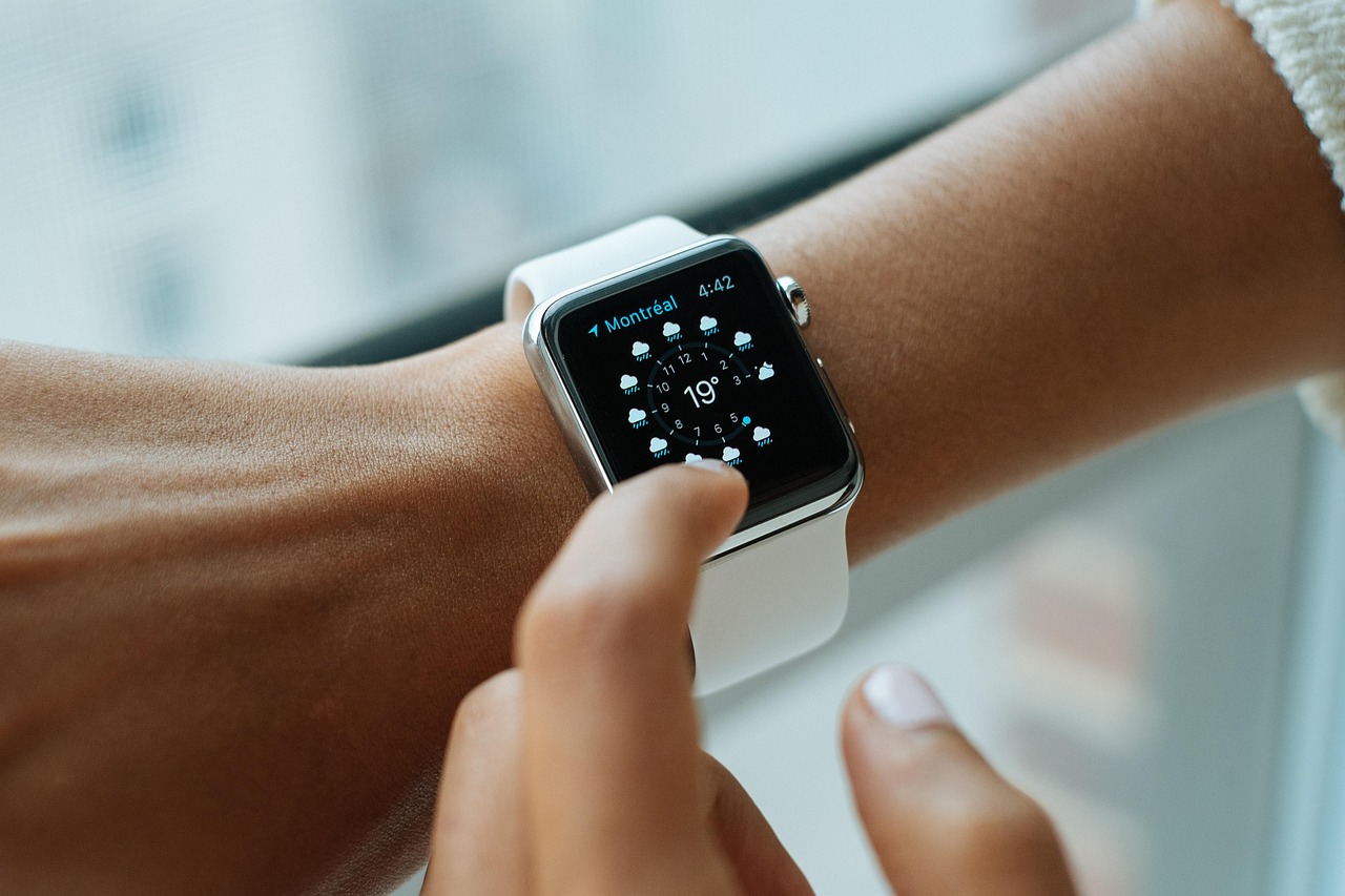 Close-up of an Apple Watch on a wrist